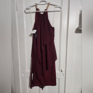 Le chateau, size small, wine colored dress, NWT